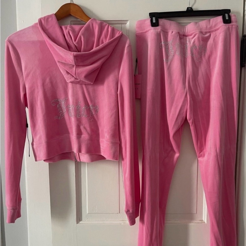 Juicy Couture Pink Hoodie and Pants Set
